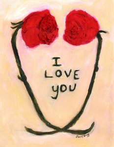 Valentine, c.2020 (aguarela e caseína sobre papel)