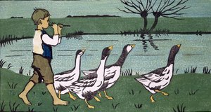 A procissão (xilogravura em papel) de Janet Fisher