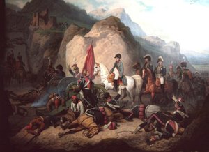 Napoleão no desfiladeiro de Somosierra de January Suchodolski