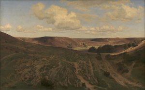 Paisagem em Nejsum em Vendsyssel de Janus La Cour