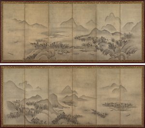 Paisagem enluarada de Japan, Muromachi period