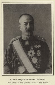 Baron Major-General Kodama, Vice-Chefe do Estado Maior do Exército de Japanese Photographer
