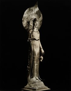 Kudara Kannon, do século VII, Período Asuka, Templo Horyuji, Japão, 1950