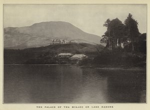 O Palácio do Mikado no Lago Hakone