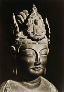Yumechigai Kannon do início do período Nara, Horyuji, Nara, Japão, 1950 de Japanese Photographer