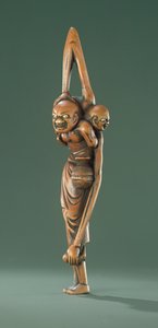 Ashinaga e Tenaga, período Edo (madeira)