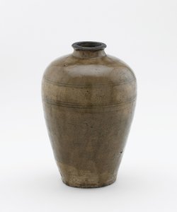 Garrafa, Seto, prefeitura de Aichi, período de Muromachi, cedo 15º século (cerâmica) de Japanese School