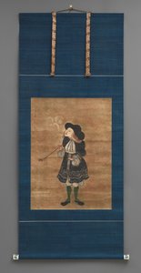 Merchant holandês, início do século XVIII (aguarela com botões de cerâmica) de Japanese School