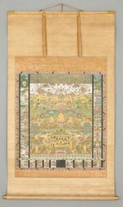 Ilustração do Sutra da Contemplação
(Taima Mandara) de Japanese School