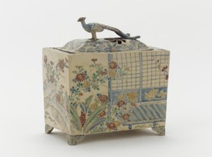 Queimador de incenso, Kyoto, Kyoto-fu, período Edo, mais tarde, metade do século XVIII ou início do século XIX (cerâmica) de Japanese School