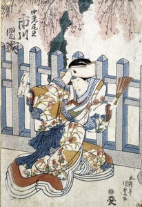 Impressão japonesa: mulher, n.d. de Japanese School