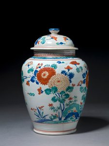 Jarra com tampa, c.1670-80 (porcelana kakiemon)