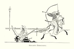 Exercício dos Cavaleiros (litho) de Japanese School