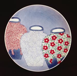 Prato de Nabeshima, Período Edo (porcelana) de Japanese School
