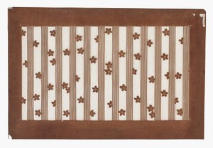 Estêncil de papel (katagami), final do século 19 (papel de casca de amora tratado com suco de caqui e fio de seda) de Japanese School