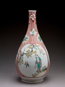 Jarro em forma de pêra, artigos de ko-Imari de Japanese School