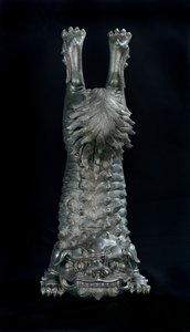Queimador de perfume em forma de leão chinês (bronze) de Japanese School