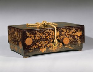 Caixa de Documentos Ryoshibako (laca e ouro maki-e)