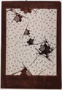 Stencil: Hibisco e Sparrow de Japanese School