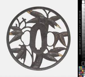 Tsuba: Bambu de Japanese School