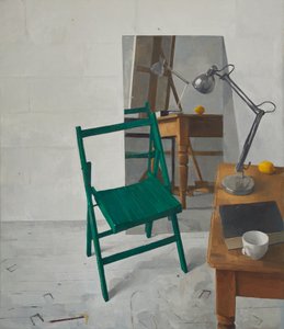 Interior de estúdio, 2016 (óleo sobre tela)