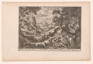 Paisagem com a história do Bom Samaritano: o samaritano ajuda a vítima no seu cavalo
História do Bom Samaritano (título da série) de Jaspar de Isaac (attributed to)