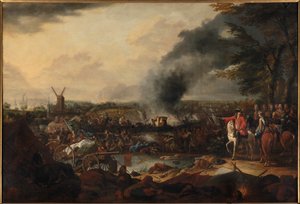 A Batalha de Ekeren em 30 de junho de 1703, entre 1703 e 1716. de Jasper Broers