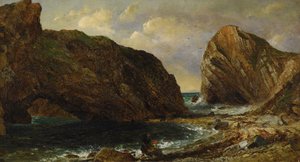 Junto ao mar, Lulworth de Jasper Francis Cropsey