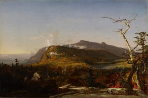 Casa da montanha de Catskill de Jasper Francis Cropsey