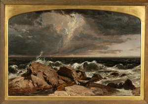 Cena da Costa, 1855 de Jasper Francis Cropsey