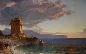 Ilha de Capri, 1893 de Jasper Francis Cropsey