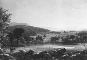 Vista nas proximidades de Sherburne, Condado de Chenango, Nova Iorque de Jasper Francis Cropsey