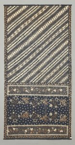 Sarong (cabeça de pano) de Javanese School