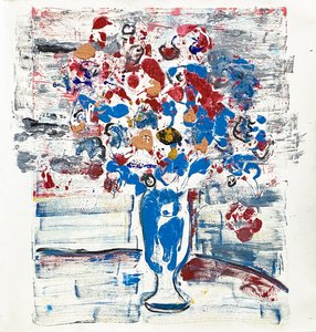 Fleur De Sels n.º 34 Passeios sérios, 2021 (óleo sobre papel)