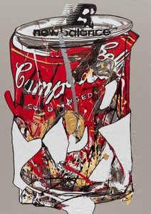 New Balance, 2019 (tinta de casa e tinta sobre tela) de Jay Batlle