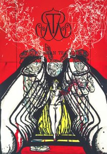 Sala de chá russa II, 2016 (técnica mista sobre papel para aguarela montado num painel com receita no verso)