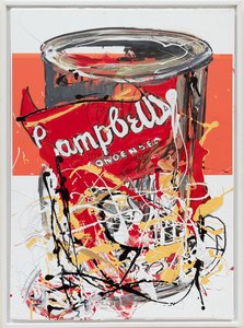 Soup Can 2 Russian, 2019 (tinta de casa e tinta sobre tela) de Jay Batlle