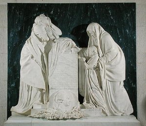 Monumento ao coração de Victor Charpentier (1732-76) Conde d&39;Ennery de Jean Antoine Houdon