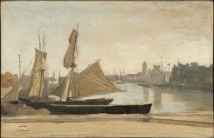 Dunkerque, barcos de pesca amarrados ao cais
