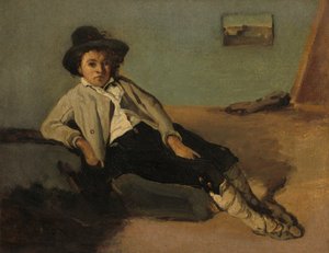 Camponês Italiano de Jean-Baptiste-Camille Corot