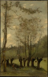 Prado com salgueiros, Monthléry