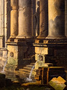 Ruínas de um antigo banho de Jean-Baptiste Berlot