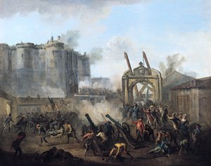 A tomada da Bastilha em 14 de julho de 1789