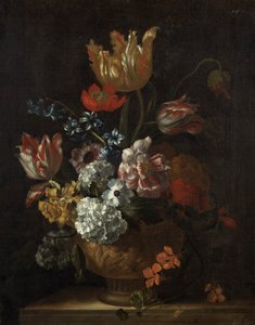 Peça de flor (óleo sobre tela) de Jean Baptiste Monnoyer