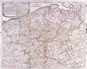 França (região: Nord-Pas-de-Calais), grande parte da Bélgica (exceto o sudeste), Países Baixos (Zelândia, Brabante do Norte)