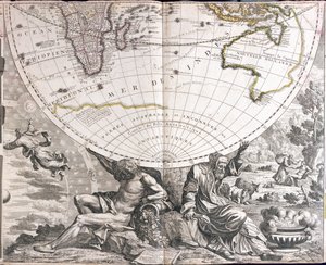 Mapa do hemisfério sul