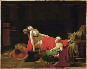 Morte de Cleópatra (óleo sobre tela)