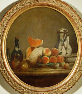 Um melão (pintura sobre tela) de Jean-Baptiste Simeon Chardin