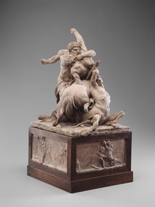 Hercules Fighting Two Centaurs, c.1785 (terracota) de Jean Baptiste Stouf