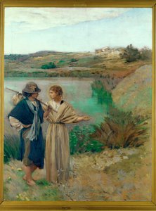 Tobias e o anjo (pintura sobre tela)